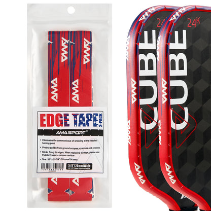 AMASPORT 2Pack Pickleball Paddle Edge Tape 20/23/26mm Paddle Head Edge Guard Racket Edge Protection Tape