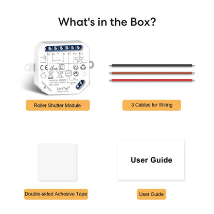 LoraTap Tuya Smart Life Roller Shutter Blinds Switch Relay Module Percentage Timer Remote Control Google Assistant Alexa
