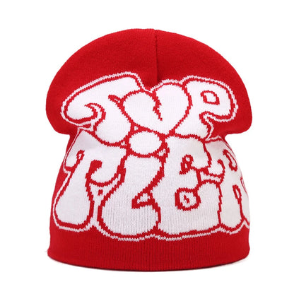 Bocca Beanie Y2K Knitting Hat For Men Women Warm Winter Autumn Letter Cartoon Streetwear Knitting Cap Hip Hop Gorras New Fashion