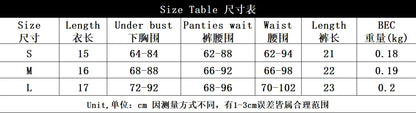 Sexy Perspective Breast Gather Printed Lingerie Set with Gloves Leg Set for Women's Five Piece Set Female Fun Bra & Brief Sets