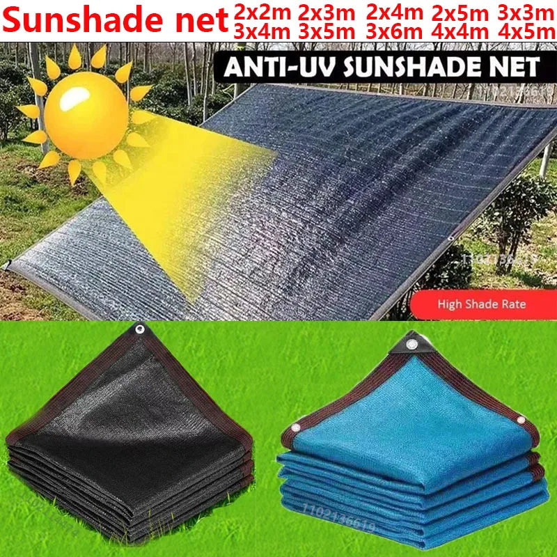 Multiple color outdoor garden sunshade net, terrace sunshade net, camping sunshade net, UV protection, HDPE sunscreen cloth, sun