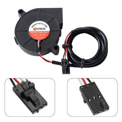 Prusa i3 MK3 MK3S+ DC 5V 5015 50mm Blow Radial Cooling Fan Double Ball Bearing Front Print Fan Cooler Radiator 3D Printer Parts
