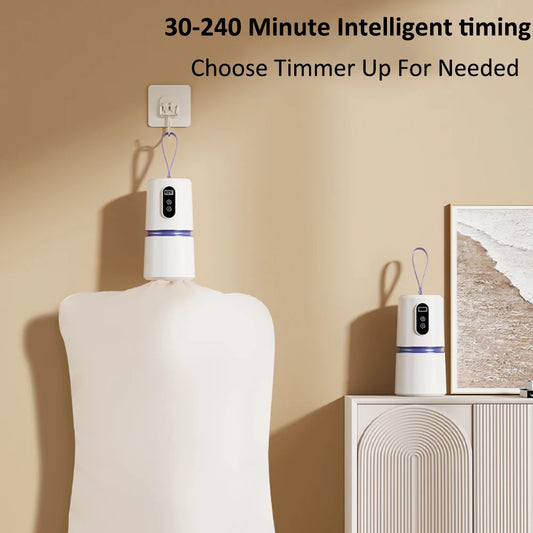 Pocket style mini dryer, silent integrated foldable dryer, household portable clothes dryer, business trip drying tool.