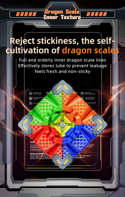 MoYu Meilong 3M V2 Magnetic /Magic Clothes Magic Cube Black/ Stickerless3x3 Speed Cube Educational Puzzle Toys For Kids
