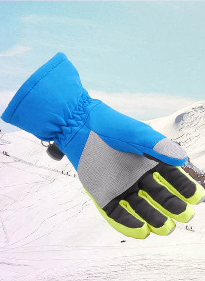 Outdoor Sport  Skiing Gloves Windproof Men Women Kids Winter Warm Ski Gloves Mittens Waterproof Skiing Breathable Air S/M/L/XL