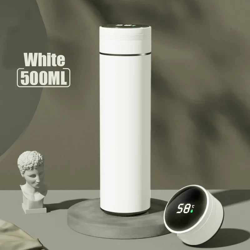 510ml Thermos Coffee Mug Stainless Steel Coffee Cup Temperature Display Vacuum Flask Thermal Tumbler Insulated Cup Water Bottle