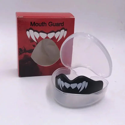 1PC Mouth Guard Sports- Teeth 3D Technology Double Layer Boxing Mouth Guard Perfect Fit Adults with Case - Boil & Bite Mouth
