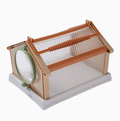 New 4 Color Portable Butterfly Insect Habitat Cage with Carrying Handle Collapsible Breathable Mesh Caterpillars Cage for Insect