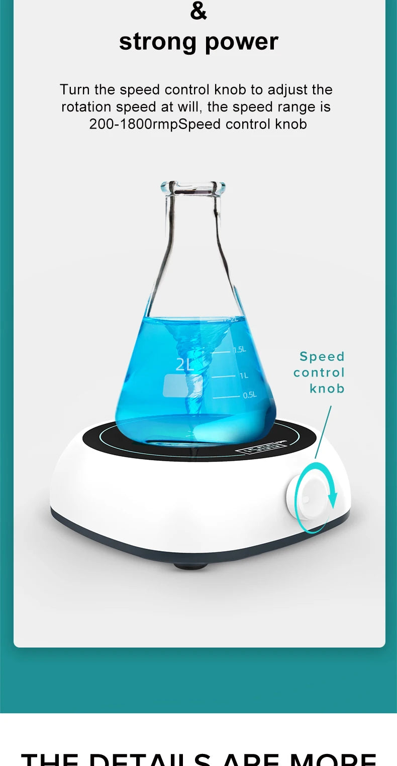 JOANLAB Mini Magnetic Stirrer Laboratory Liquid Mixer Magnetic Mixer With Stir Bar