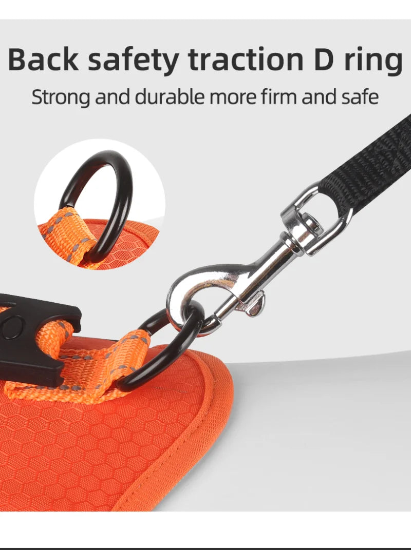 Reflective Dog Chest Strap Pet Leash Vest Type Explosion-proof Flushing Puppy Chest and Back Pet Products