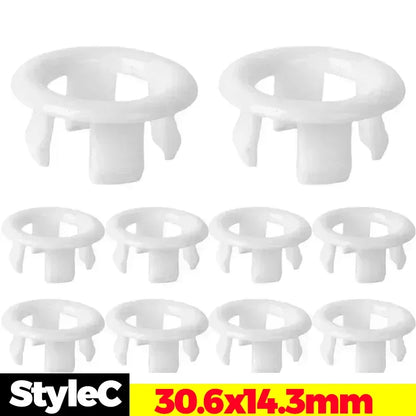 24/1Pcs Faucet Wash Basin Overflow Ring Sink Overflow Cover Home Kitchen Bathroom Basin Trim Bath Sink Round Hollow Ring Plug