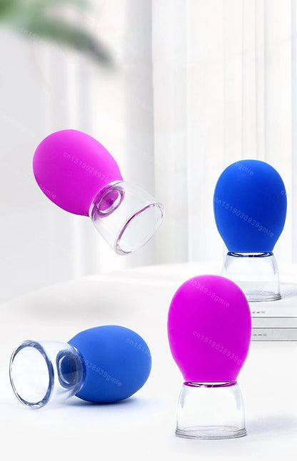 Silicone Cupping Massage Cup Body Face Neck Eye Massager Vacuum Body Facial Care Facial Steaming Pore Cleaner Tool Skin Care