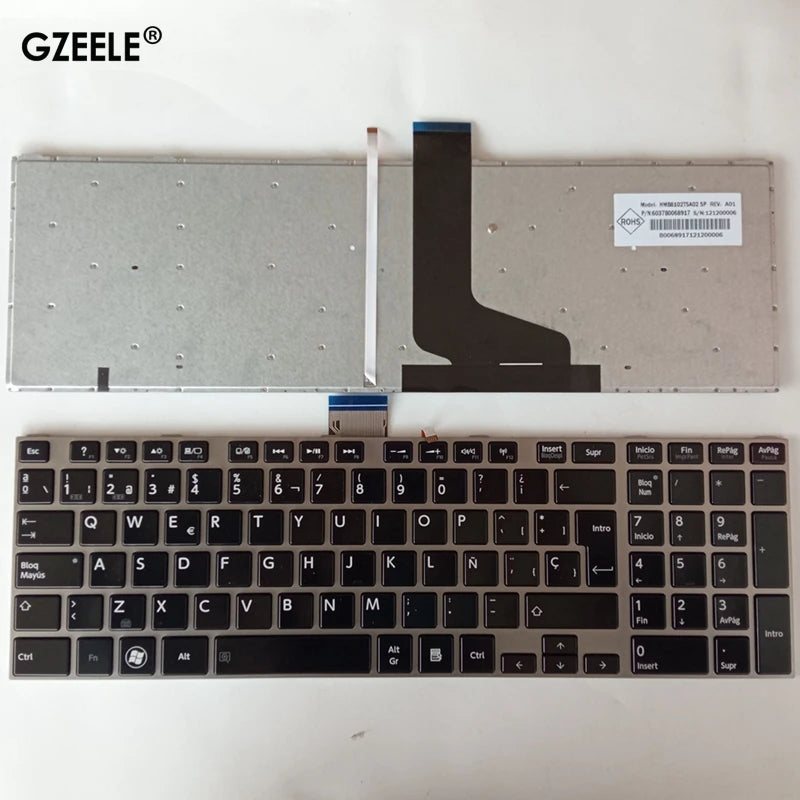 NEW Spanish SP Keyboard For TOSHIBA C850 C855D C850D C855 C870 C870D C875 L850 P850 L855 L875 L875D L950 L950D L955 L955D SP