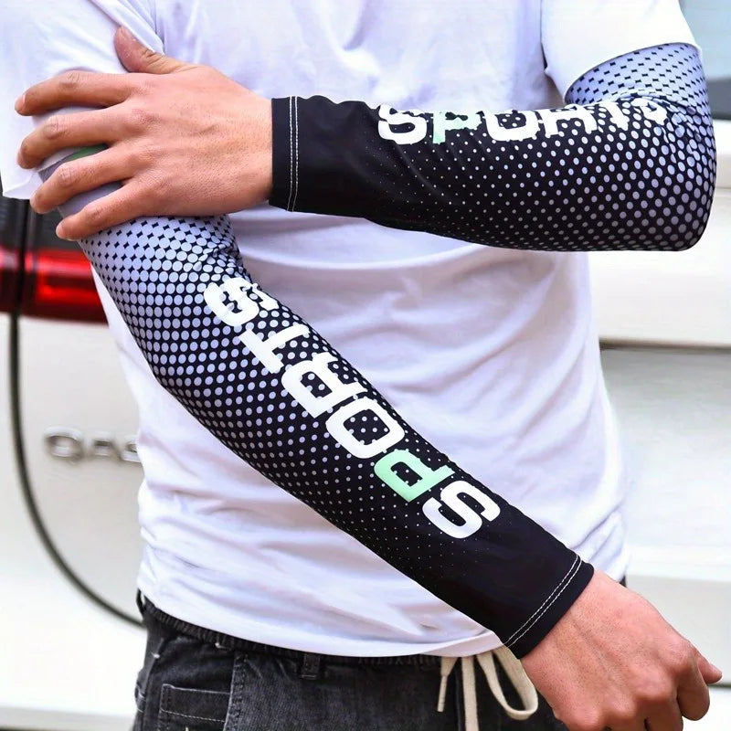 UV protection arm cooling sleeve for sports - stay cool and protected while running, fishing, cycling