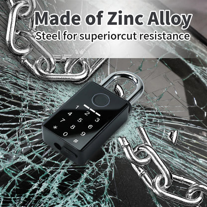 Tuya Password Bluetooth Padlock Touch Screen RFID IC Card Key Home Security Waterproof Cabinet Electronic Bag Luggage Padlock
