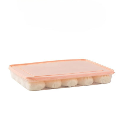 Food Storage Containers with Lids , Freezer & Microwave Safe, for Dumplings, Meats, Fruits & Vegetables Dumpling Storage Box