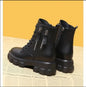 Winter Women's Fashion Boots - British-Style Korean-Inspired Student Boots, Chunky Heel Versatile Cold-Proof Mid-Calf Shoes