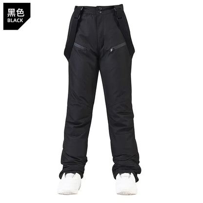 Women's and Men's Ski Pants Windproof Waterproof Snowboarding Pants Winter Outdoor Warm Snow Sports Pants Men Women Skiing
