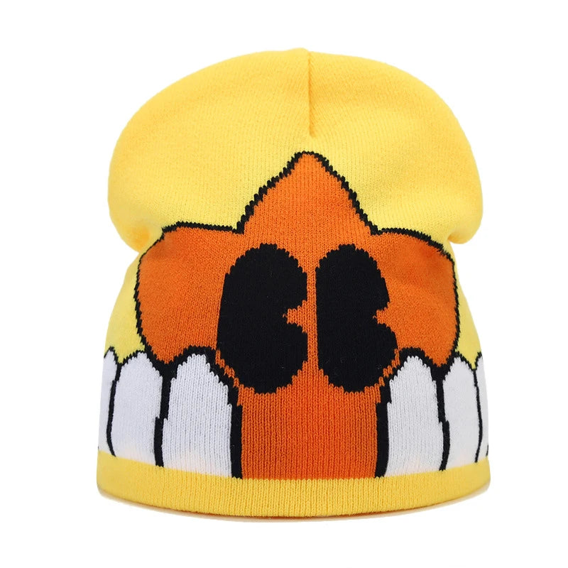 Bocca Beanie Y2K Knitting Hat For Men Women Warm Winter Autumn Letter Cartoon Streetwear Knitting Cap Hip Hop Gorras New Fashion