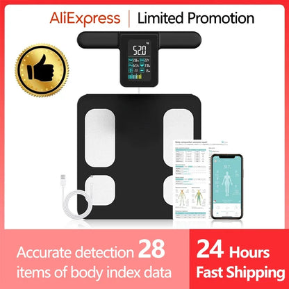 Smart Bioimpedance Scale New Smart Body Composition Scale Digital Scale Body Fat Weight Scale Balance Bioimpedance Scale