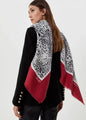 Foreign trade original single Italian autumn and winter new fashion brand printed light luxury shawl scarf