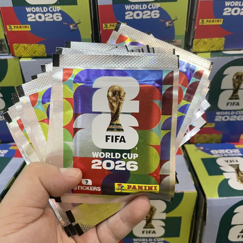 Panini FIFA 2026 World Cup Collectible Sticker Full Box 50 Packs Soccer Trading Stickers, Football Fan Collection Souvenir Gift