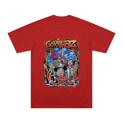 THE MOUNTAIN TOUR 2026 T Shirts Gorillazs Football World Cup Fashion High Street Streetwear Summer Unisex Pure Cotton Loose Tees