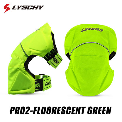 LYSCHY Motorcycle Knee Pads Summer Breathable Protective Motocross Kneepad Night Reflective Motorbike Racing Guards Protection