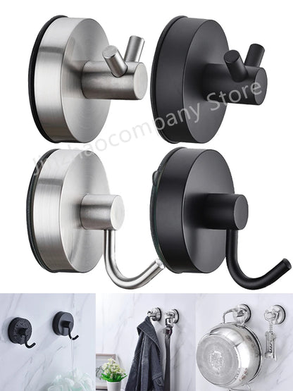 1/2/4pcs 5KGS Reusable Towel Hook Vacuum Suction Cup Hook Robe Hooks Kitchen Bathroom Home Suction Hook Hanger Accessories
