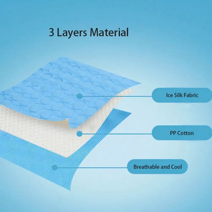 Dog Cooling Mat Summer Pad Mat For Dogs Cat Ice Silk Blanket Sofa Breathable Pet Dog Bed Summer Washable For Small Large Dog Cat