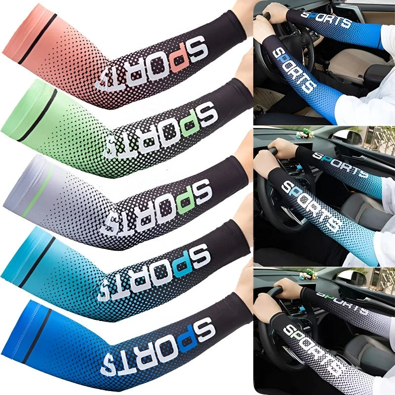 UV protection arm cooling sleeve for sports - stay cool and protected while running, fishing, cycling