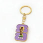 2026 FIFA World Cup Enamel Metal Keychain, UV Printed Soccer Key Ring, Football Fan Souvenir, Car Bag Pendant, Sports Gift