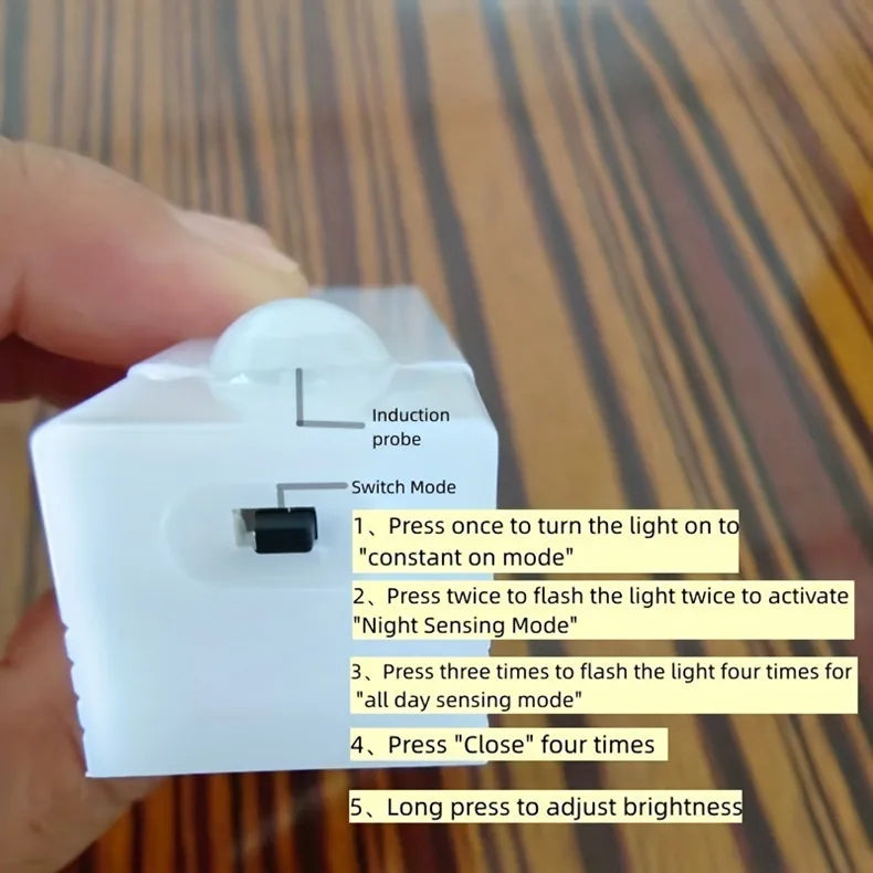 Motion Sensor led Light Wireless LED Night Light Type C Rechargeable Light Cabinet Wardrobe Lamp Staircase Backlight For Kitchen