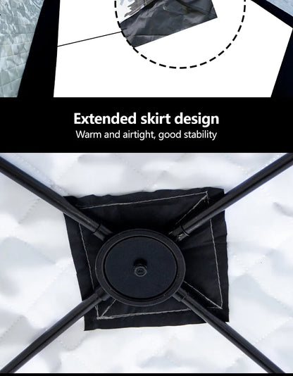 Outdoor Ice Fishing Tent Equipment Winter Fishing Thickened Cotton Quick-Open Quilted Warm And Cold-Proof Four-Person House