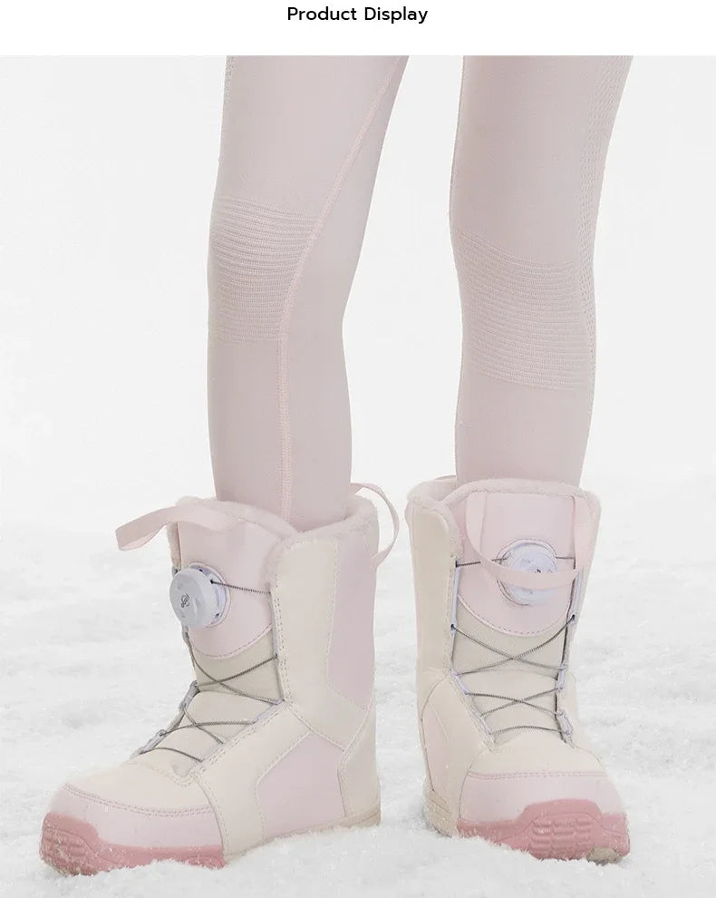 Skiing Women Snow Boot Footwear Snowboard Boots Ski Boots Men Warm Waterproof 2025 Outdoor Thermal Snowboard Shoes Ski Equipment