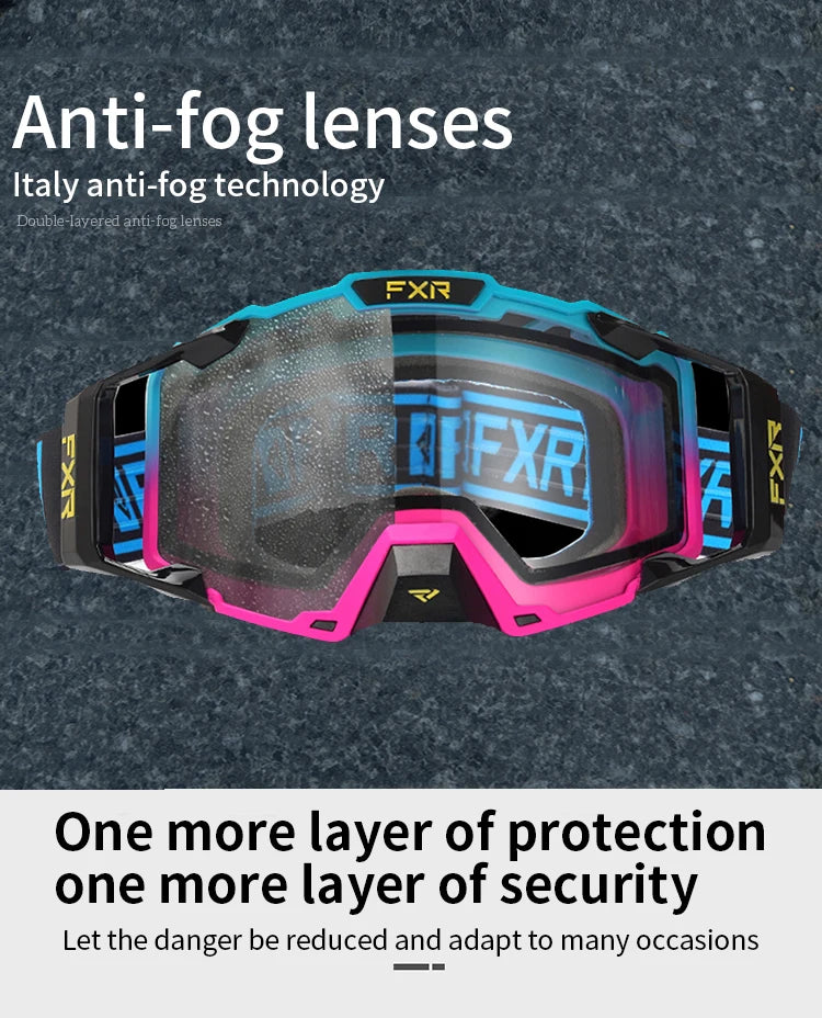 FXR Combat MX Goggle Motocross Racing Helmet Goggles MTB ATV MX Mask Windproof Protection Cycling Racing Goggles Skiing Glasses