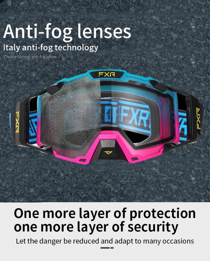 FXR Combat MX Goggle Motocross Racing Helmet Goggles MTB ATV MX Mask Windproof Protection Cycling Racing Goggles Skiing Glasses