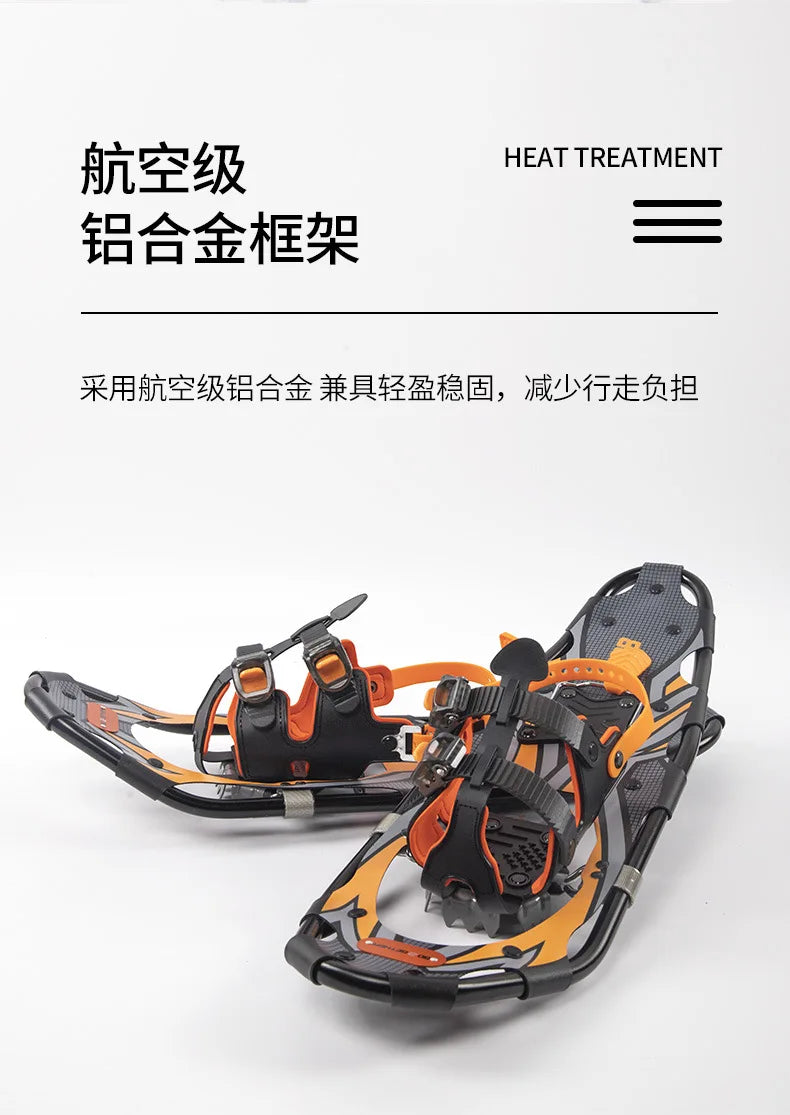 Aluminum Alloy Outdoor Snowboarding Equipment Mountain Climbing Shoes Anti Slip Adjustable Hiking Sneakers Snow Trekking Travel