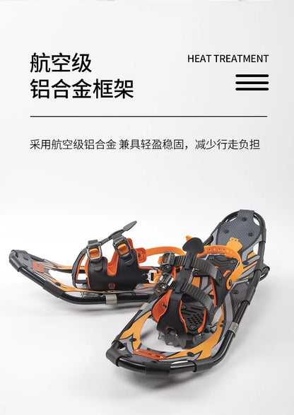 Aluminum Alloy Outdoor Snowboarding Equipment Mountain Climbing Shoes Anti Slip Adjustable Hiking Sneakers Snow Trekking Travel