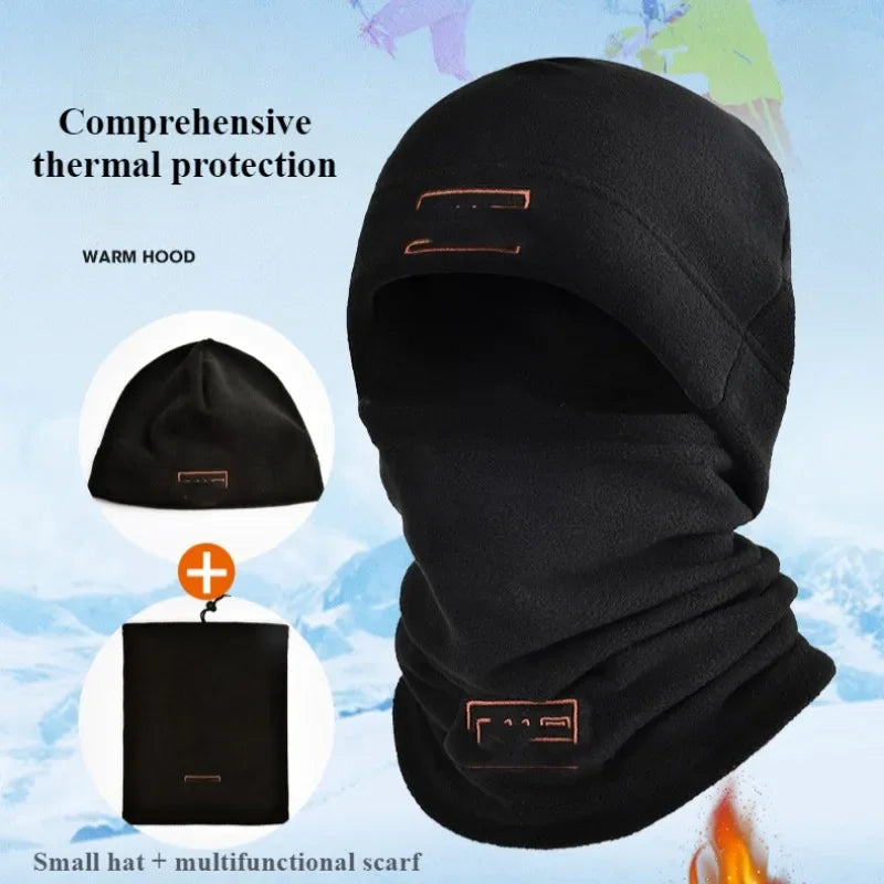 Winter Men Face Mask Neck Warmer Polar Coral Fleece Balaclava Beanies Thermal Head Cover Sports Ski Caps Warm Sets Accessories