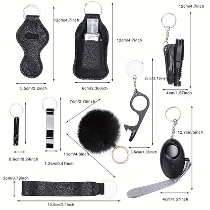 Self Defense Keychain for Women - Personal Safety Alarm with LED Light & Emergency Whistle | Protective Security Accessories