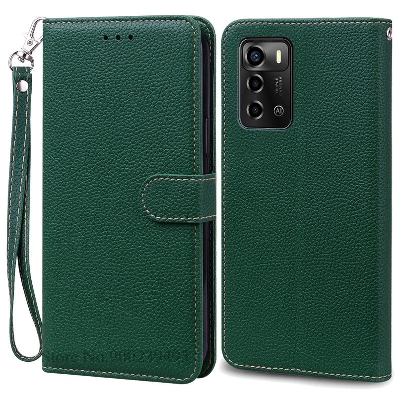 For ZTE Blade V40 Vita Case Soft Silicone Back Cover For ZTE Blade V40 Vita Case Leather Wallet Flip Cover Fundas