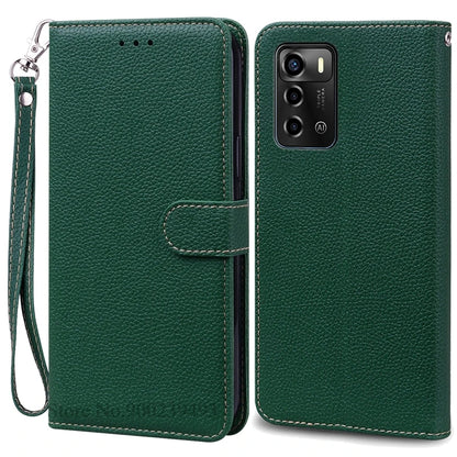 For ZTE Blade V40 Vita Case Soft Silicone Back Cover For ZTE Blade V40 Vita Case Leather Wallet Flip Cover Fundas