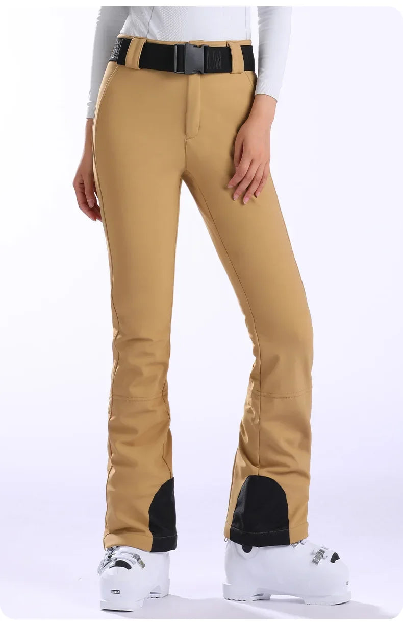 Winter Snowboarding Pants Thermal Skiing Pants New Slim Fit Women Snow Trousers Waterproof Clothes Outdoor Windproof Ski Pants