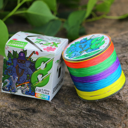Sougayilang X8 300m Fishing Line 8 Strands Braided Fishing Line Abrasion Resistant Multifilament Carp Fishing Line 16-75LB