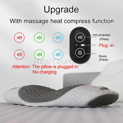 Waist Pillow Pad, Electric Massage, Lying Flat Waist Pain Waist Support, with Heating, Vibrating Features.