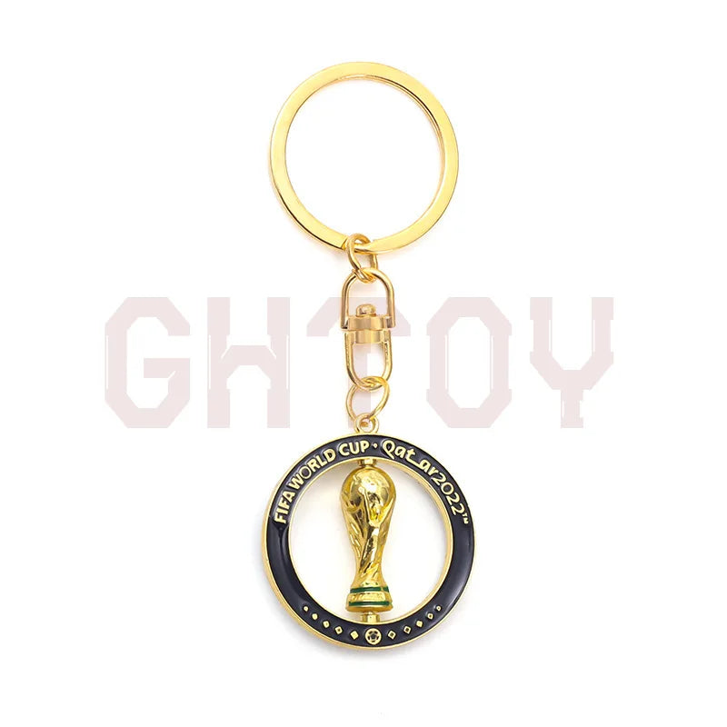 2026 FIFA World Cup Enamel Metal Keychain, UV Printed Soccer Key Ring, Football Fan Souvenir, Car Bag Pendant, Sports Gift