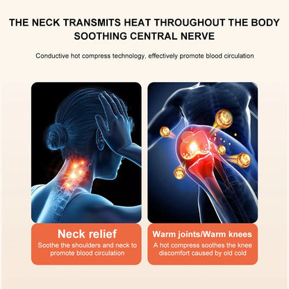 Neck Warmer Rechargeable Heat Therapy 4 Heat Settings Portable Neck Heater Heated Scarf for Outdoor Indoor Adults Childs Elders