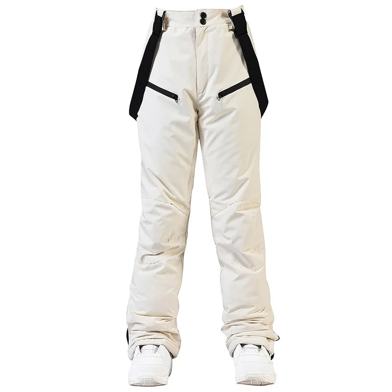 Women's and Men's Ski Pants Windproof Waterproof Snowboarding Pants Winter Outdoor Warm Snow Sports Pants Men Women Skiing