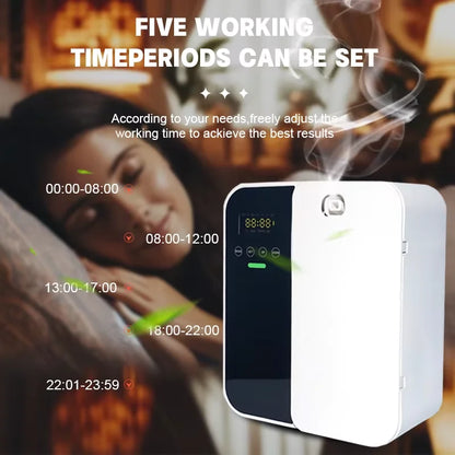 Hotel Aroma Diffuser Machine Wall Mounted Room Fragrance Diffuser Bluetooth Electric Smell Distributor Electric Smell for HomeElectric DiffusersGoWisse.com